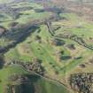 Oblique aerial view of Brunston Castle Golf Course, looking W.