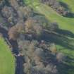 Oblique aerial view of Brunston Castle Golf Course, looking W.