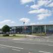 General view of Fountain Park Leisure Centre, 122-130 Dundee Street, Fountainbridge, Edinburgh, from the south-east