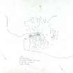 Survey drawing; Loch Benachally, cairnfield, field system, hut circles.