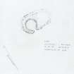 Survey drawing; Cultalonie, hut-circle (A).