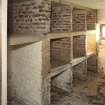 Interior. Detail of wine cellar.