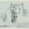 Drawing of Bothwell Tower.