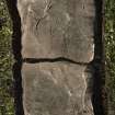 View of Balquhidder no 6 slab with single incised cross