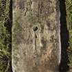 View of Balquhidder no 3 slab with carved cross and shears