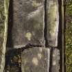 View of Balquhidder no 11 slab with carved groove (including scale)