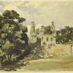 Drawing of Royston Castle.
