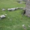 St Kilda, storehouse. View of walling to rear of building.