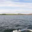 View towards Crockness Martello Tower and Rinnigill, Hoy from E