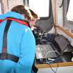 Side-scan sonar survey underway