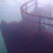 View of bow of steamship Il Senstein