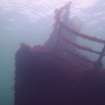 View of bow of steamship Il Senstein