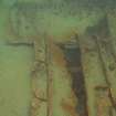 View of hull fragments of steamship Il Senstein