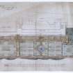 Plan of garden, terrace, wall, steps, etc