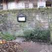 View of remnants of former tenement in Dunbar's Close Garden, 137 Canongate, Edinburgh.