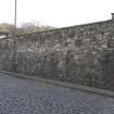 General view of blocked openings in boundary wall to south of Calton New Burial Ground, Calton Road, Edinburgh.