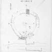 Excavation drawing : plan of Kilphedir hut circle II.