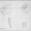Excavation drawing : plans of chambered cairns.