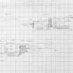 Excavation drawings, A'Cheardach Beag: section drawings, wheelhouse I.