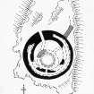Publication drawing; broch, Kingsburgh.