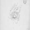 Survey drawing; broch, Kingsburgh.