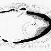 Publication drawing; plan of dun at Penduin.