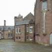 Rear courtyard, view from west