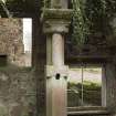 View of stone pillar