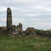 Knockdavie Castle. General view facing east.