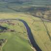 Oblique aerial view of the flood bank, looking ESE.