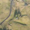 Oblique aerial view of the mining and cultivation remains centred on NS 8843 1436, looking N.