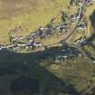 Oblique aerial view of Wanlockhead, looking NE.