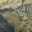 Oblique aerial view of Wanlockhead, looking NNE.