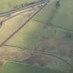 Oblique aerial view of the site of the Roman temporary camp at Wandel, looking NNW.