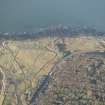 Oblique aerial view of the anti tank blocks, looking NW.