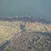 Oblique aerial view of the anti tank blocks, looking NW.