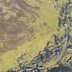 Oblique aerial view of Wanlockhead, looking ENE.