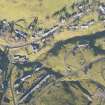 Oblique aerial view of Wanlockhead, looking N.