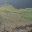 Oblique aerial view of St Serf's Island centred on the Priory Church, looking S.