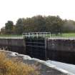 Dochgarroch Lock showing slots for coffer dams from N bank