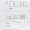 Achculin, Abriachan, Inverness-shire. Phased plans of Buildings A and D.