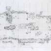 Plan of excavation at Site 9, Drimore, South Uist.