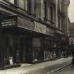 View of entrance on Chambers Street elevation to J and R Allan store, Edinburgh.