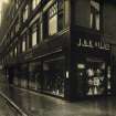 View of South Bridge elevation to J and R Allan store, Edinburgh.