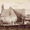 View of Fenwick Parish Church and burial ground.

