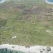 General oblique aerial view of the crofting township of Caolas on Tiree, looking WSW.