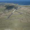 General oblique aerial view of Tiree Airport, looking NNW.