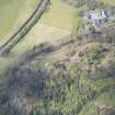Oblique aerial view of MacQuarie's Mausoleum on the Isle of Mull, looking WNW.