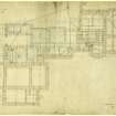 Plan of sunk floor, New Inveraw (Ardanaiseig House).