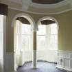 Level 3, north wing, south west dining room, view of archways and turret in north west corner